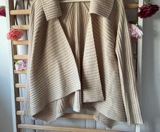 cardigan asymmetrical 30% wool cardigan Dunnes stores drape effect medium