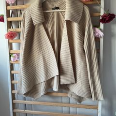 cardigan asymmetrical 30% wool cardigan Dunnes stores drape effect medium