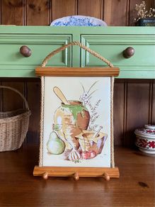 Vintage 70s Kitchen Tile Wall Hanger