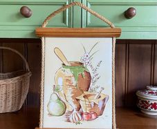 Vintage 70s Kitchen Tile Wall Hanger
