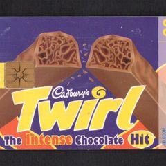 1998 Ireland 20 unit Cadbury's Twirl (Gemplus GEM1 chip) Call Card Used