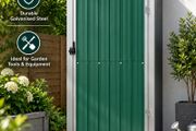 Garden Tool Shed Green Galvanised Steel Green