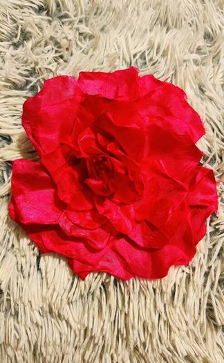 Vibrant Pink Flower Hair Clip  Bold & Beautiful