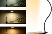 SALE |  USB LED Desk Lamp Clip On Light, Clip on Reading Light 48 LED 3 Light Mode 10 Dimmable Brightness, 360 Dwgree Flexible Gooseneck Clip Lamp for Reading Studying Headboard Bedroom Lighting