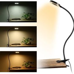 SALE |  USB LED Desk Lamp Clip On Light, Clip on Reading Light 48 LED 3 Light Mode 10 Dimmable Brightness, 360 Dwgree Flexible Gooseneck Clip Lamp for Reading Studying Headboard Bedroom Lighting