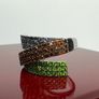 Silver Sterling Silver Statement Ring: Chrome Diopside, Garnet & Tanzanite Image 8