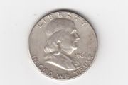 USA, Franklin, Half Dollar, 1961, 90% silver coin (no. G6)