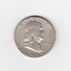 USA, Franklin, Half Dollar, 1961, 90% silver coin (no. G6)