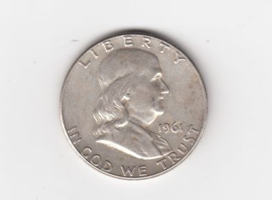 USA, Franklin, Half Dollar, 1961, 90% silver coin (no. G6)