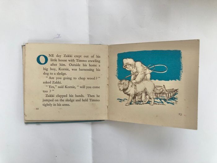 Antique Book  Zakki And A Puppy