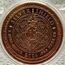 1avdp oz Fine 999 Copper Bullion Cannibas Round.(L) Image 3