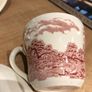 Vintage Royal Tudor Ware "Olde England" Pink / Red Transferware Teacup & Saucer Set Image 4