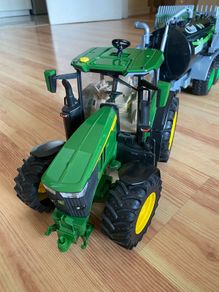 Bruder John Deere Tractor and Fliegl Slurry Tanker. Excellent Condition