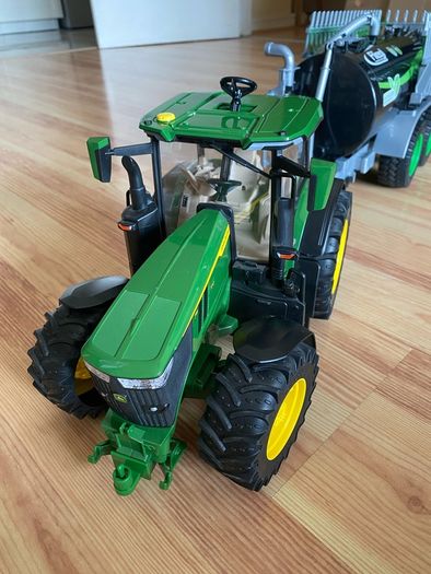 Bruder John Deere Tractor and Fliegl Slurry Tanker. Excellent Condition