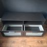 Large black TV unit / media console in good used condition. Image 3