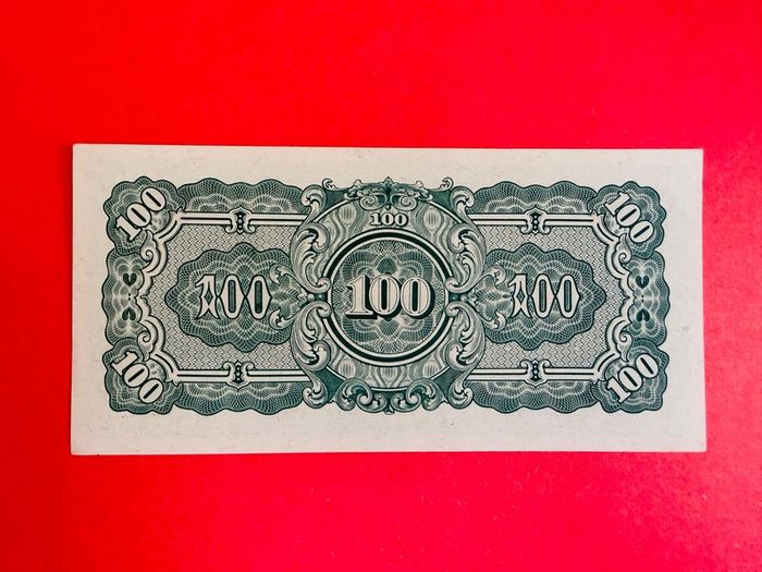 Japanese  Invasion  Money  BURMA  100 RUPEES  1942 WORLD WAR 11 ( Uncirculated )