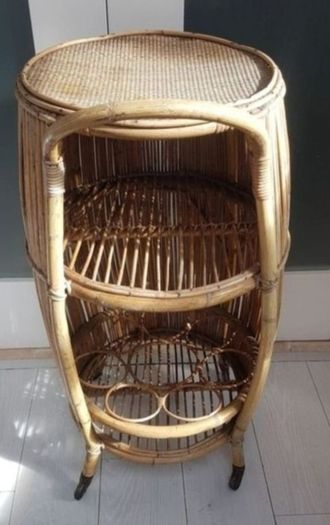 Bamboo Bar Cart