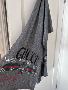 Gucci inspired scarf cashmere, excellent condition