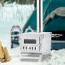 Portable Stainless Steel Camping Wood Stove, 203.2cm Chimney, 11.47L Firebox, 8 Chimney Pipes, Gloves Included, Wood-Burning Tent Stove for Outdoor Cooking & Heating Image 7