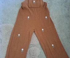 Zara Girls Flower Dungarees 4-5