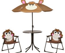 Kids Bistro Table and Chair Set, Cheeky Monkey