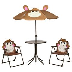 Kids Bistro Table and Chair Set, Cheeky Monkey