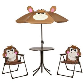 Kids Bistro Table and Chair Set, Cheeky Monkey