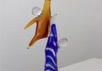 Handcrafted Glass Sculpture BasketballAbstract Modern Art