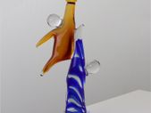 Handcrafted Glass Sculpture BasketballAbstract Modern Art