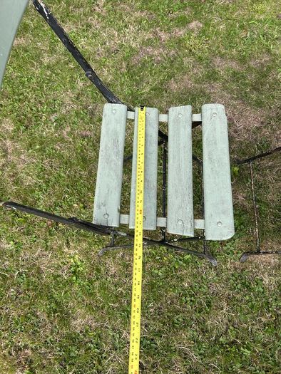 Pair of 1930s Vintage Green Folding Garden Chairs
