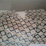 4 navy and cream cushion covers Image 3