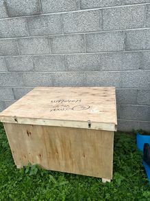 Big Wood crates on pallet