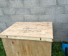 Big Wood crates on pallet