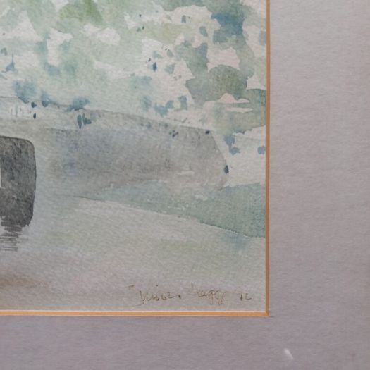 Simon Legge Watercolour; Huband Bridge