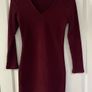 Mango Burgundy Knitted Dress Image 2