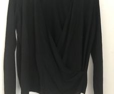 Asos black v back knit jumper
