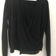 Asos black v back knit jumper