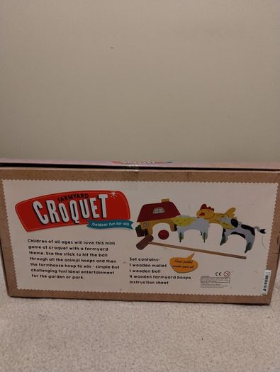 Wooden Farmyard Croquet Set, Junior Edition