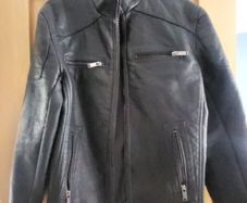 Black leather jacket