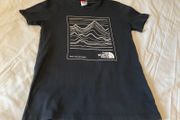 Boys black North Face top Tee T Shirt junior large l