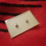 sterling silver leaf shaped earrings Image 3