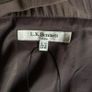 L.K. Bennett Silk Taupe Ruched Sleeveless Midi Dress Flattering Occasion Dress Image 6