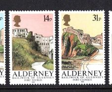1986 Alderney Forts Commemorative Stamp Mint Never Hinged (MNH)