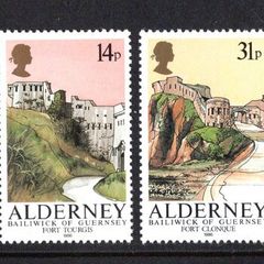 1986 Alderney Forts Commemorative Stamp Mint Never Hinged (MNH)