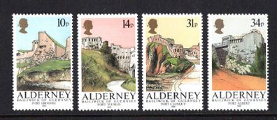 1986 Alderney Forts Commemorative Stamp Mint Never Hinged (MNH)
