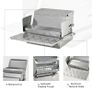 11.5KG Automatic Chicken Poultry Feeder Rat Proof Treadle Self Opening with Galvanized Steel and Aluminium Image 4