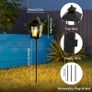 2Pcs Outdoor Landscape Lantern 83.5cm Tall Decorative Candle Holder Metal Pathway Candle Lanterns with 60cm H Removable Stake Rod and Tempered Glass for Lawn Yard Patio Path Grave (Black) Image 2