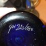 John Shelton Cobalt Blue Glass Vase - Signed Image 6