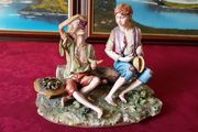 Capodimonte Italian Porcelain Large Figurine