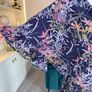 Ladies Navy Multi Coloured Print Dress from DIVA Carella. Size XL UK 14-16/ EU 42-44 Image 6